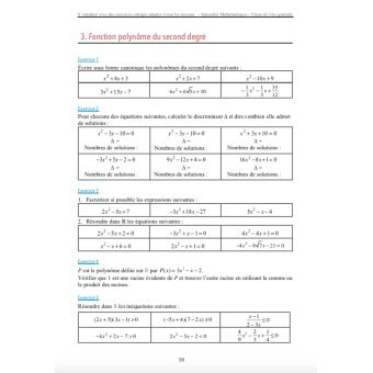 Mathematiques 1re