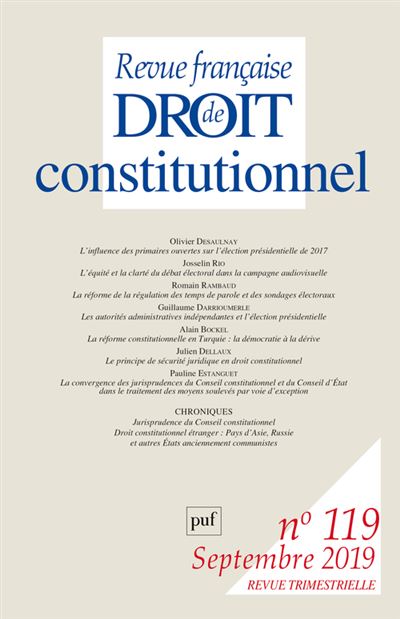 franþaisde droit constitutionnel,119