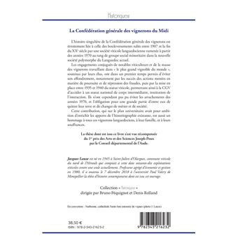 La Confédération générale des vignerons du Midi