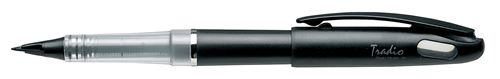 Feutre plume Pentel Tradio Noir