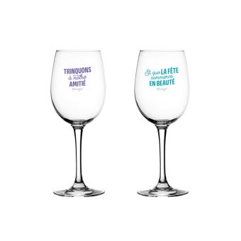 Lot De 2 Verres à Shot Benidorm 40 Ml - Motif Mosaïque Lézards Et Soleils - Décoration Espagnole Colorée