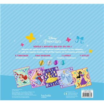DISNEY PRINCESSES - Les Ateliers Disney - Tableaux à sequins