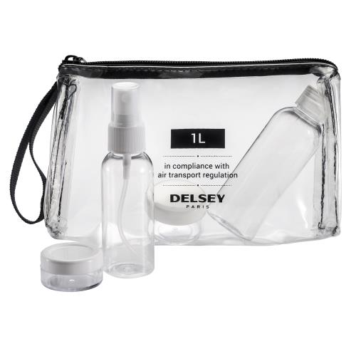 DELSEY POCHETTE TRANSPARENT E AEROSOLS L