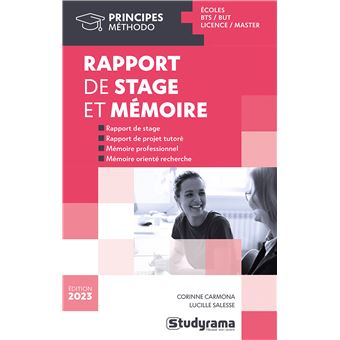 Rapport de stage et mémoire