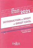 Annales Introduction au droit et droit civil 2021