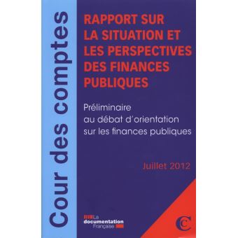 Rapport sur la situation et les perspectives des finances publiques