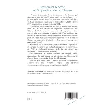 Emmanuel Macron et l'imposition de la richesse