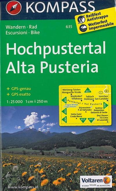 Hochpustertal - alta pusteria 1 : 25 000