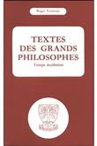 Textes des grands philosophes : Temps modernes