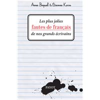 Les plus jolies fautes de français de nos grands écrivains