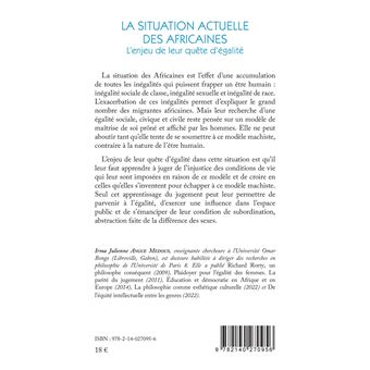 La situation actuelle des Africaines