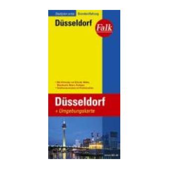 Falk Stadtplan Extra Düsseldorf mit Umgebungskarte - broché - Falk ...