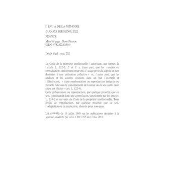 L'eau a de la Mémoire