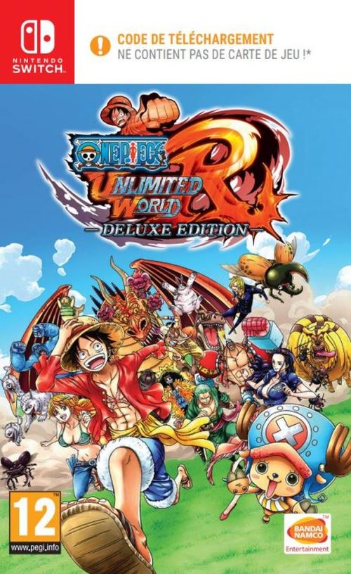 Bandai Namco One Piece Unlimited World Red Deluxe Edition Code In A Box Nintendo Switch