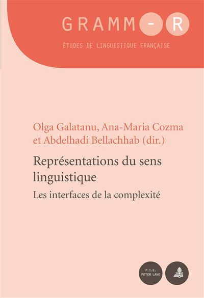 Représentations du sens linguistique - Olga Galatanu - broché