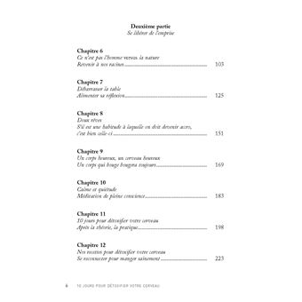 10 jours pour détoxifier votre cerveau