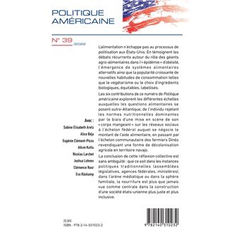 Alimentation et politique aux Etats-Unis
