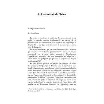 Les ennemis de l'Islam - Le règne des Antésulmans