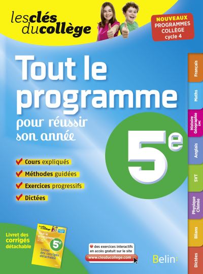 Tout Le Programme 5e Broché Collectif Achat Livre Fnac