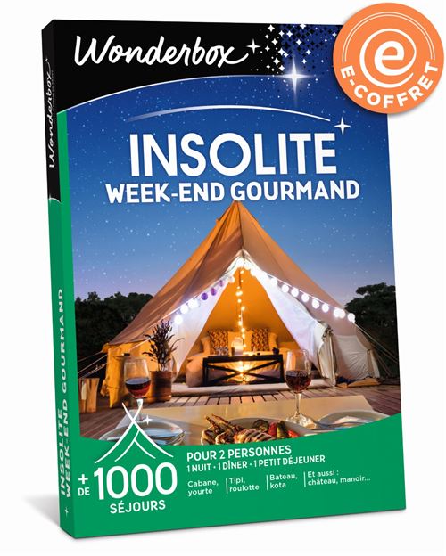 E-coffret Wonderbox Insolite Week-end gourmand