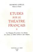 Études sur le théâtre français