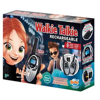 Apritsce Talkie Walkie Enfants, 2 Pièces Talkie Walkie Rechargeable, Walkie Talkie Cadeau Jouet pour Fille Et Garçon