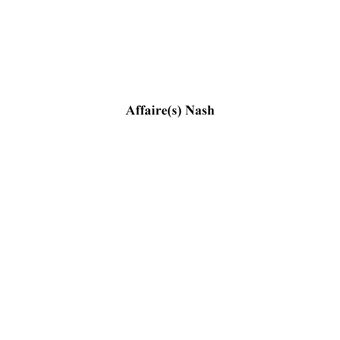 Affaire(s) Nash