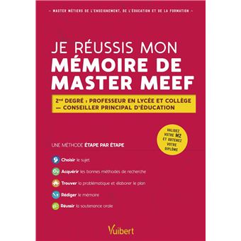 Je réussis mon mémoire de Master MEEF