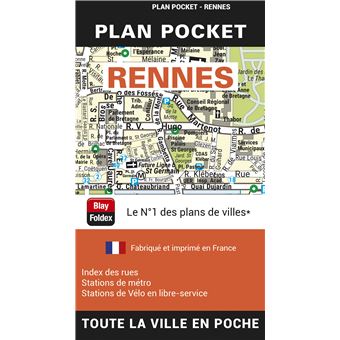 Rennes plan pocket