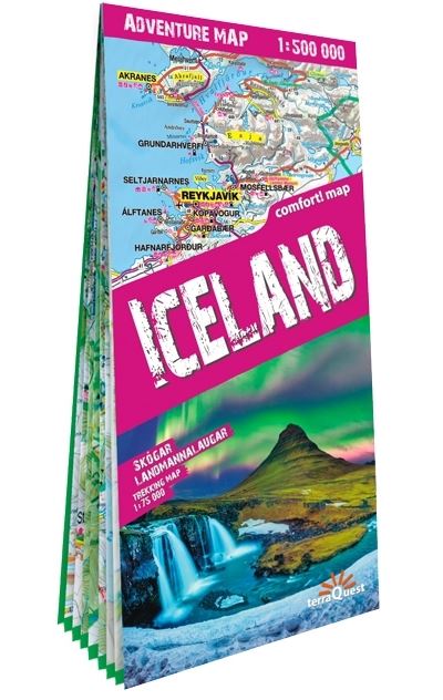 Islande 1/500.000 (ang) (carte grand format laminé
