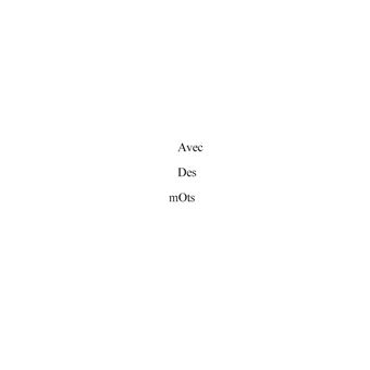 Avec Des Mots