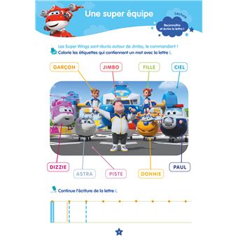 Super Wings - Cahier de vacances 2023, de la Moyenne section à la Grande section