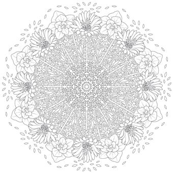 Mandalas fleurs