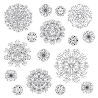 Mandalas fleurs