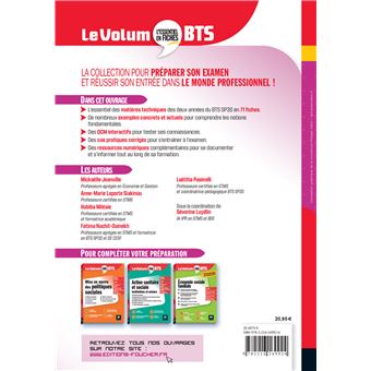 Le Volum' BTS - SP3S - Services et prestations des secteurs sanitaire et social