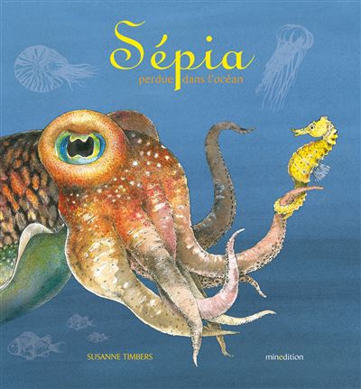 Sépia perdue dans l'océan