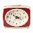 SMALL CLASSIC ALARM CLOCK RED