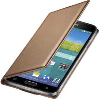 Etui Samsung pour Galaxy S5 G900, Or à motifs