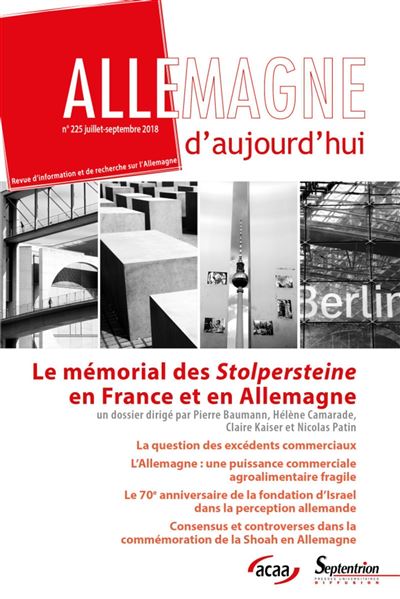 Le mémorial des Stolersteine en France et en Allemagne. -  Collectif - broché