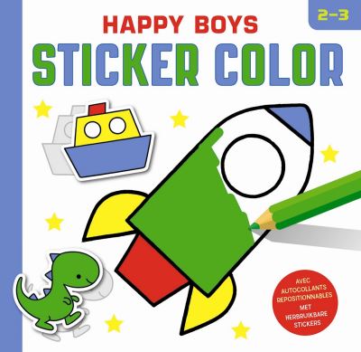 Happy boys sticker color (2-3 ans)