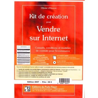 Kit de creation pour vendre sur internet.conseils,conditionset modeles de contra
