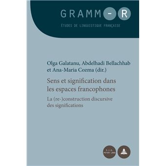 Sens et signification dans les espaces francophones