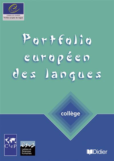 Portfolios européens des langues - collège -  Ciep Sevres - broché