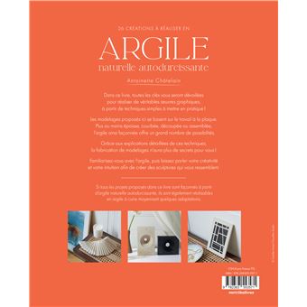 26 créations à réaliser en argile naturelle autodurcissante
