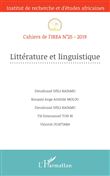 Littérature et linguistique