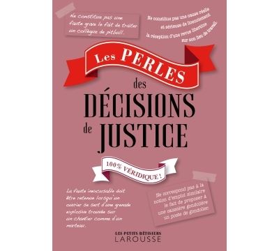 Les perles des décisions de justice