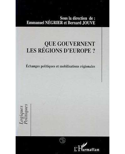 Que gouvernent les regions d'europe
