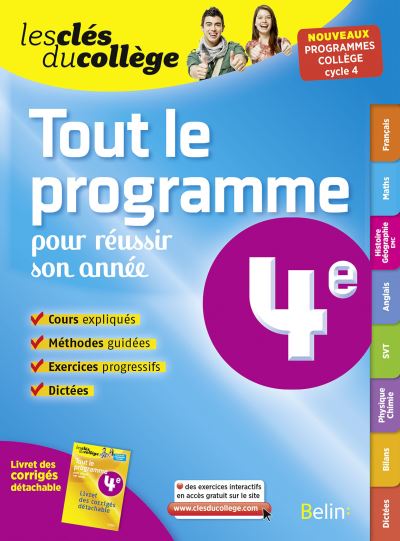 Tout le programme 4e - broché - Collectif - Achat Livre | fnac