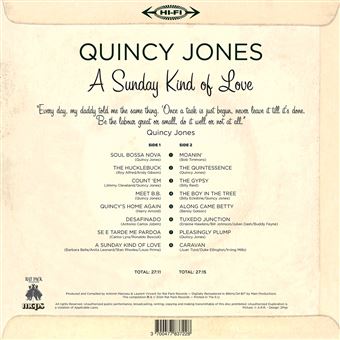 A Sunday Kind Of Love Édition Limitée Vinyle Vert Olive - Quincy