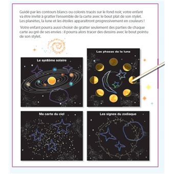 Mes petits ateliers Montessori - Mes cartes du ciel à gratter